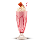 Malibu Strawberry Milkshake 