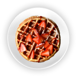 Strawberries Waffle 